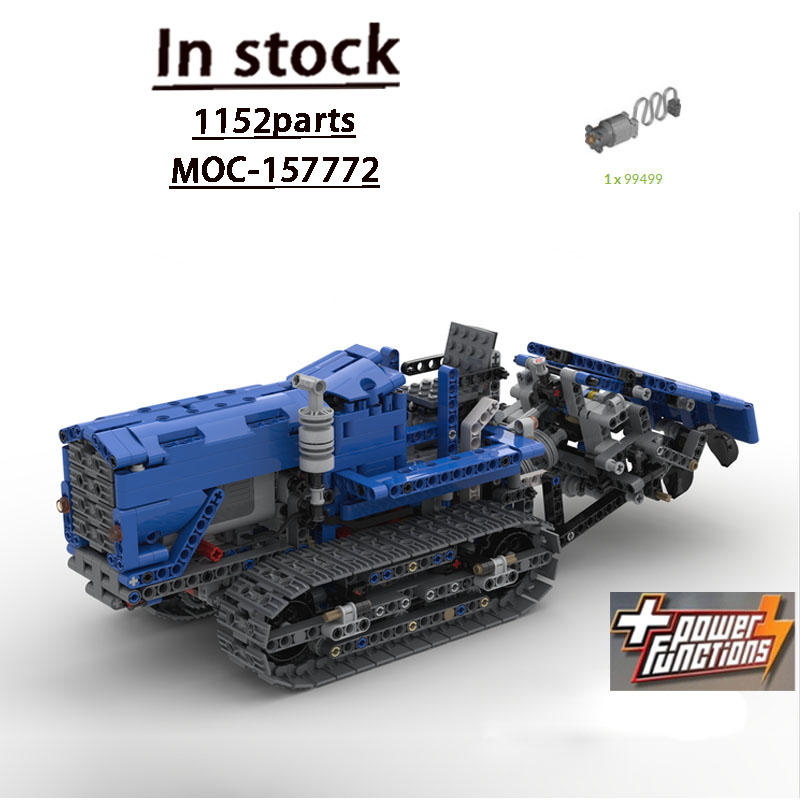 Farming Agriculture Model - MOC-157772 รถแทรกเตอร์ตีนตะขาบสำหรับการเกษตรในเมือง ชุดตัวต่อ 1155 ชิ้น ของเล่นเด็กผู้ชาย