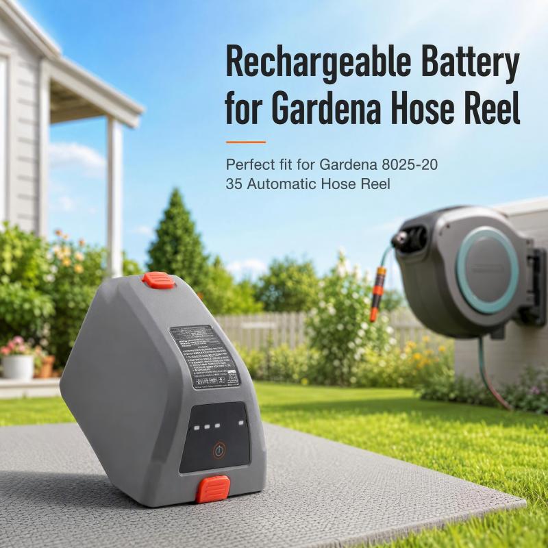 Gardena Hose Comfort - แบตเตอรี่ลิเธียมไอออนแบบชาร์จได้ รุ่น 008A231 เหมาะสำหรับ Gardena 8025‑20
