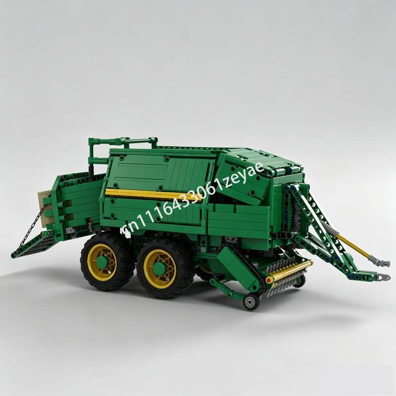 Farming Agriculture Model - ชุดตัวต่อแบบใหม่ 1535 ชิ้น รถอัดฟางสำหรับฟาร์ม รุ่น MOC