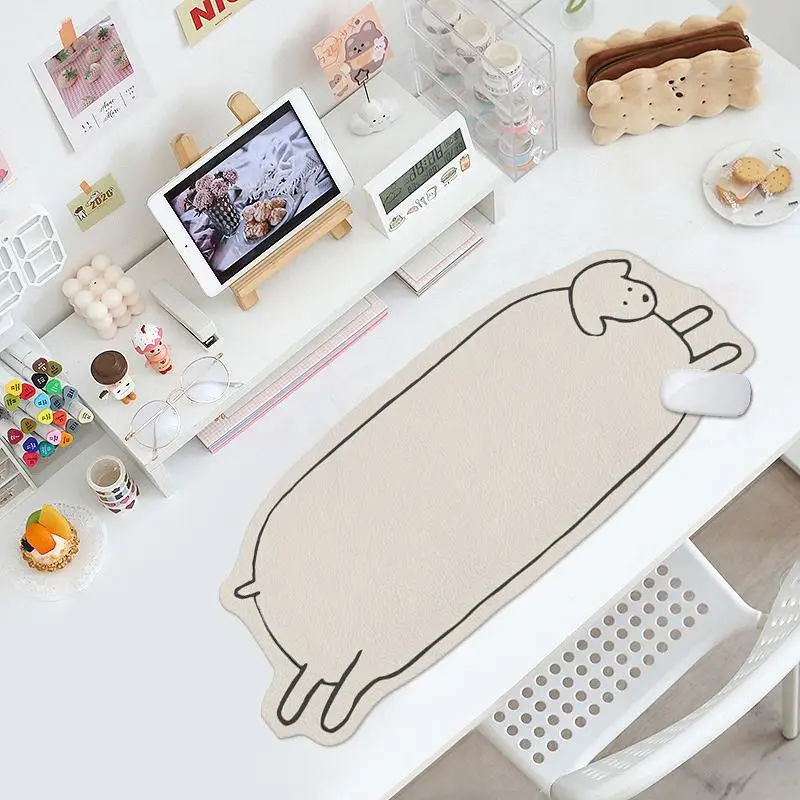 Kawaii Cat Gamer โต๊ะหนังวัวขน - Cow Mat Rubber บทวิจารณ์และราคา