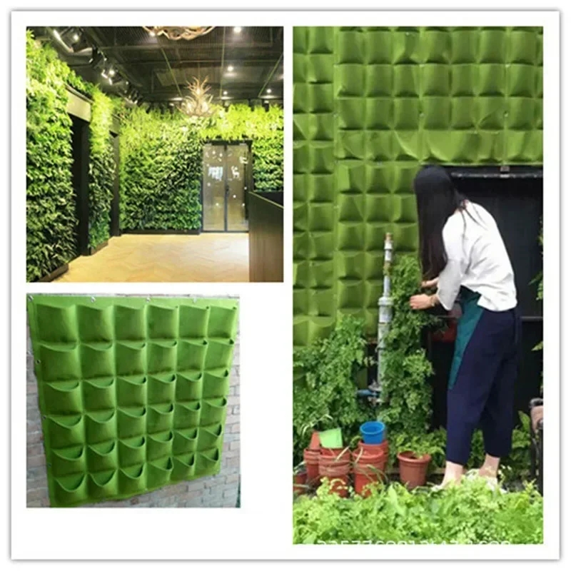 ใหม่แขวนผนังกระเป๋าปลูกถุงดอกไ - Agriculture Vertical Farming บทวิจารณ์และราคา